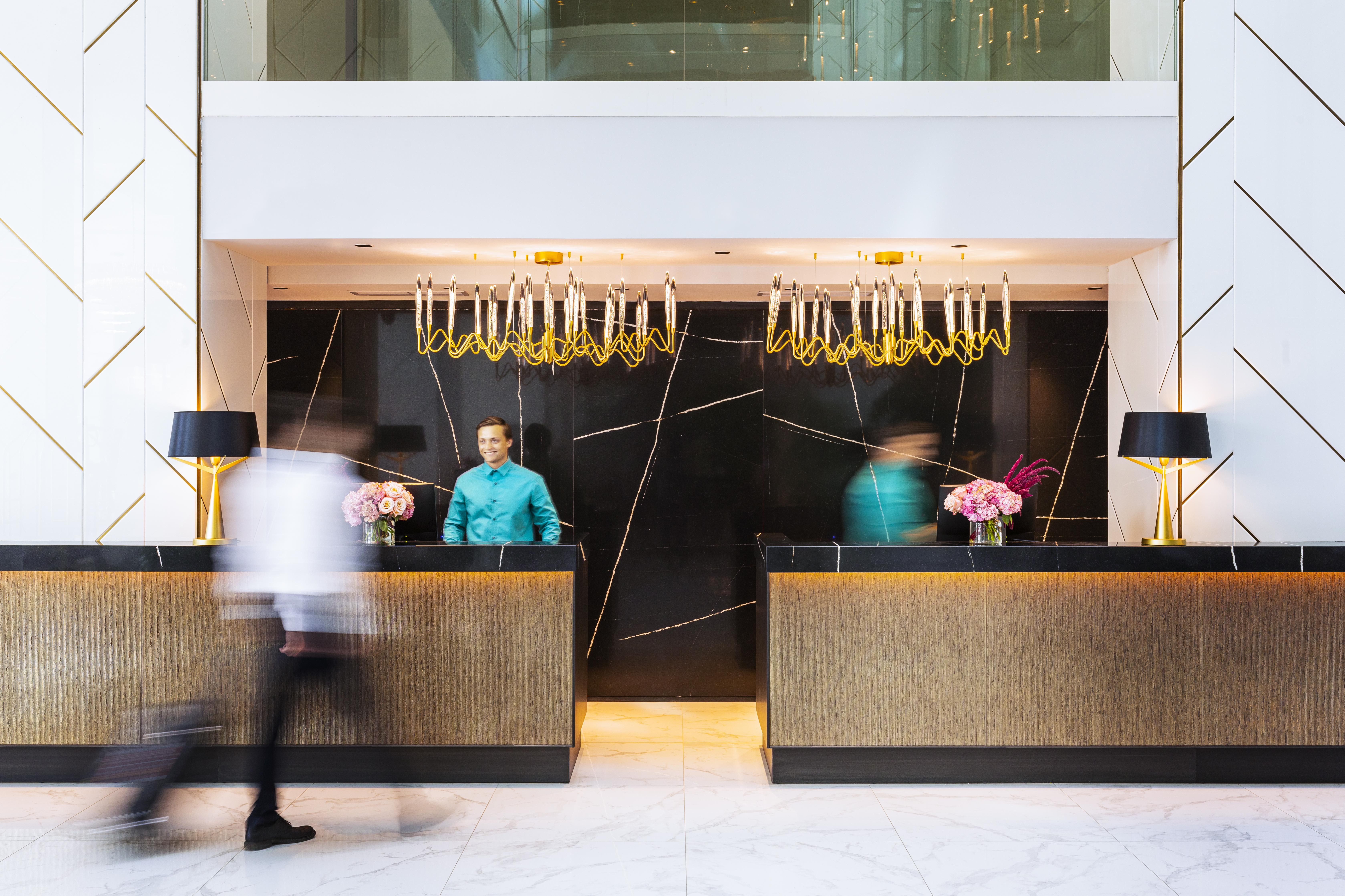 Grand Hotel Millennium Sofia Bagian luar foto The hotel's lobby